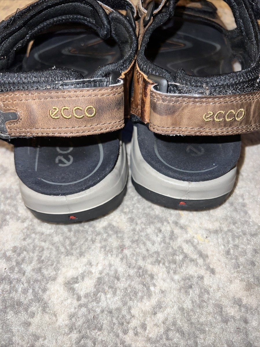 ECCO Yucatan Offroad Sandals Mens 43 US 9.5/10 Brown Leather Hiking Sport Men main image 4