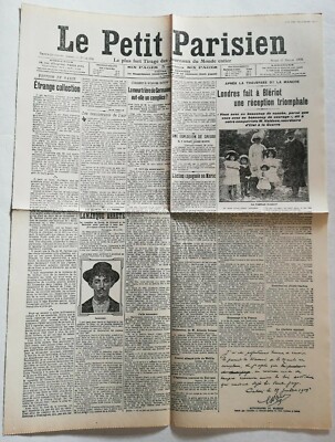 N936 La A World Journal The Small Parisien 27 July 1909 Strange Collection