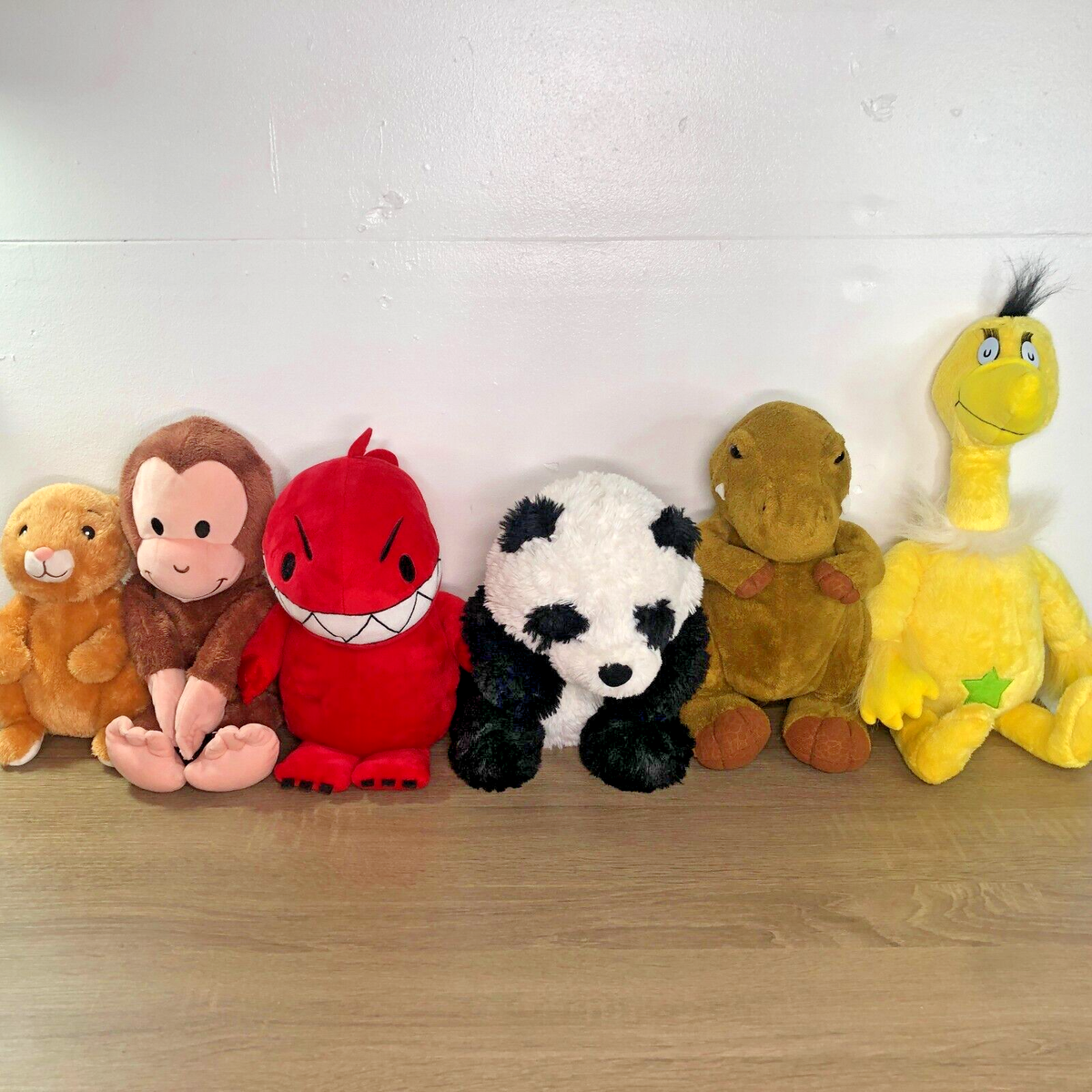 Kohls Cares Plush Lot Books Curious George Littlest Bunny Red