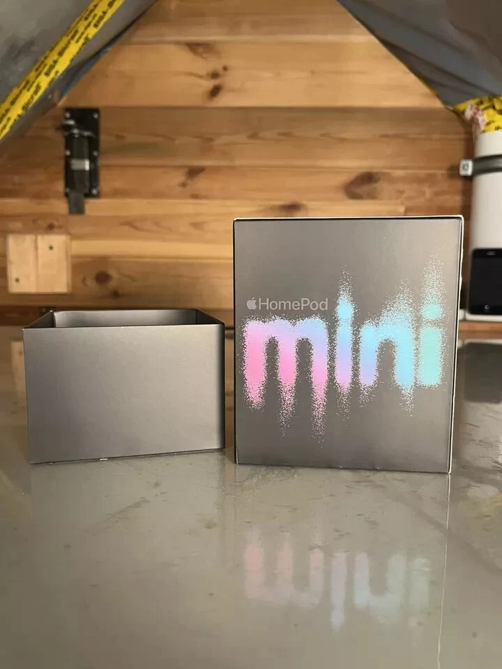 Nur Originalverpackung Karton Apple HomePod mini Space Grau - Bild 2 von 4