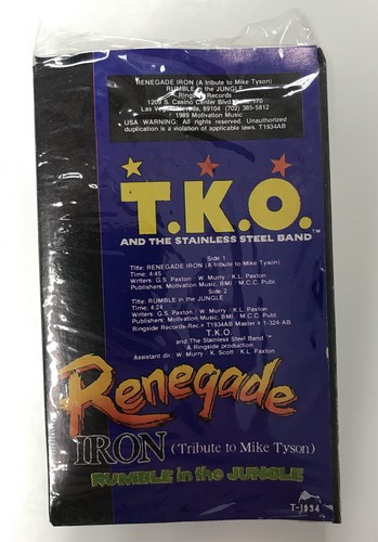 TKO & Edelstahlband Renegade Eisen Hommage an Mike Tyson Kassette (1989) - Bild 4 von 4