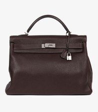 Hermès Havane Fjord Leather Kelly 40cm Retourne