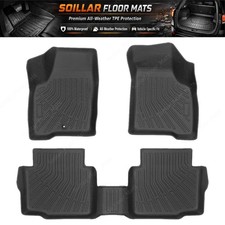 For 2006-2013 Chevrolet Impala Tpe 3d Front Rear Floor Mats Liner Set Black 3 For 2006-2013 Chevrolet Impala Tpe 3d Front Rear Floor Mats Liner Set Black 3