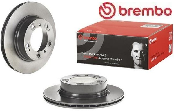 2X Bremsscheibe Brembo 09.D580.11 2 Bremsscheiben Hinterachse Hinten-image