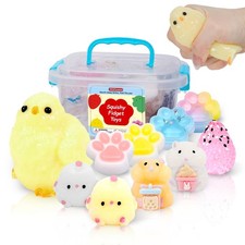 10 Pack Taba Squishy Toys Kit Toy Box Cute Stickers Kawaii Stress Relief Kids
