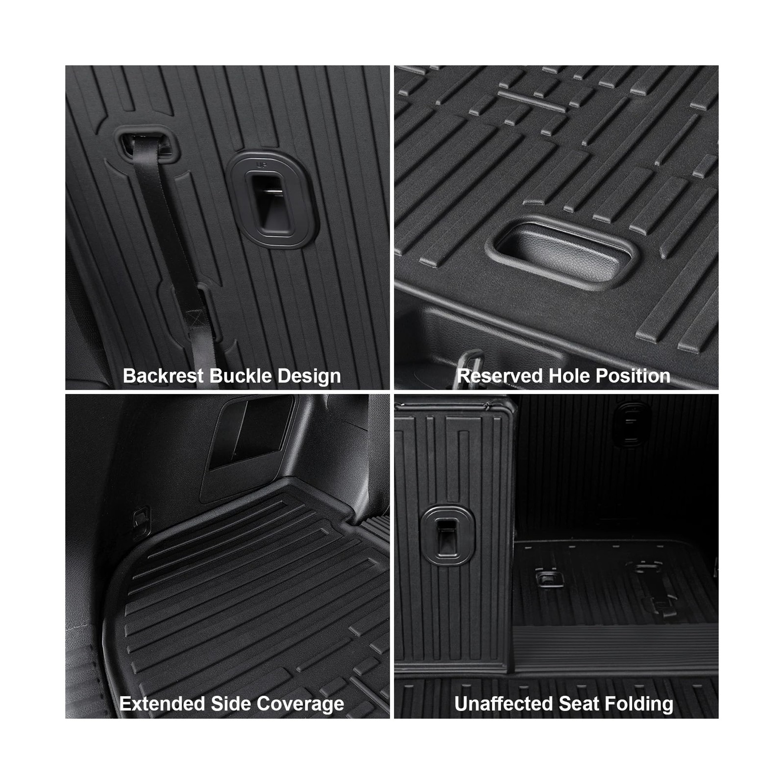 Floor Mats for Kia Telluride 2020-2025 7&8 Seats Cargo Mat with Backrest Mat,...