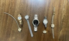 Mixed Lot Of  7 Vintage To Now Watches Repair/wear Peugeot, Timex, Seiko