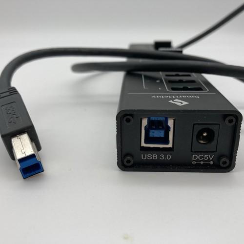 SmartDelux 13 Port Aluminum Hub SDU3-P10C3 10 Port USB 3.0 +3 Smart Charging - Picture 7 of 13