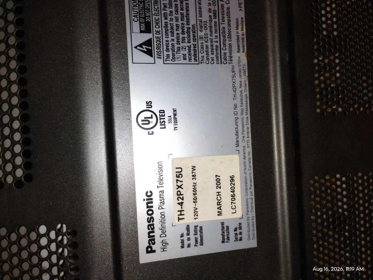 Las mejores ofertas en Panasonic Plasma televisores de frecuencia