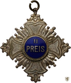 DEUTSCHLAND Preismedaille o. J. Fahrrad Radfahrer 2. Preis guter Zustand