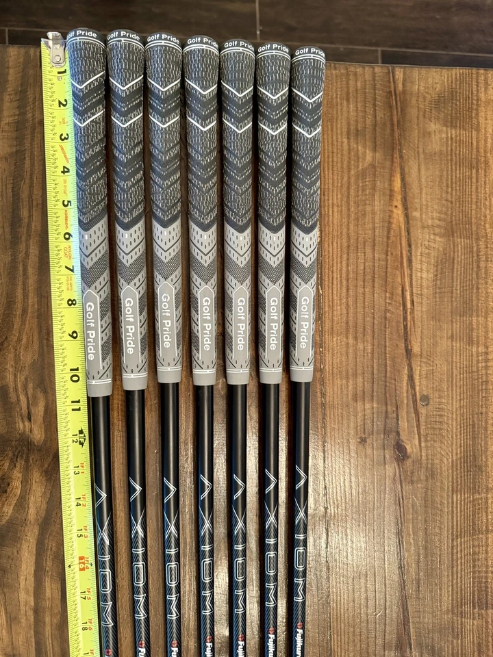 Juego de 7 varillas de hierro grafito rígido Fujikura AXIOM VeloCore 105S .355" 38"-35" Foto 3 de 4