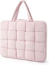 Laptop Bag for Women, Puffy Sleeve with Handle for MacBook Air Pro