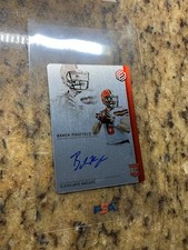 BAKER MAYFIELD 2018-19 Panini Elements ON CARD Rookie Metal Plated Auto #/99. rookie card picture