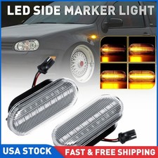 For Vw Mk4 Golf Jetta Dynamic Passat Front Led Clear Fender Side Marker Light 2x