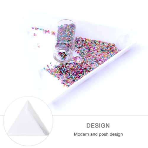 2 Pack Jewelry Storage Tray Rhinestone Trays for Crafting Bead Sorting Triangle - Picture 3 of 10