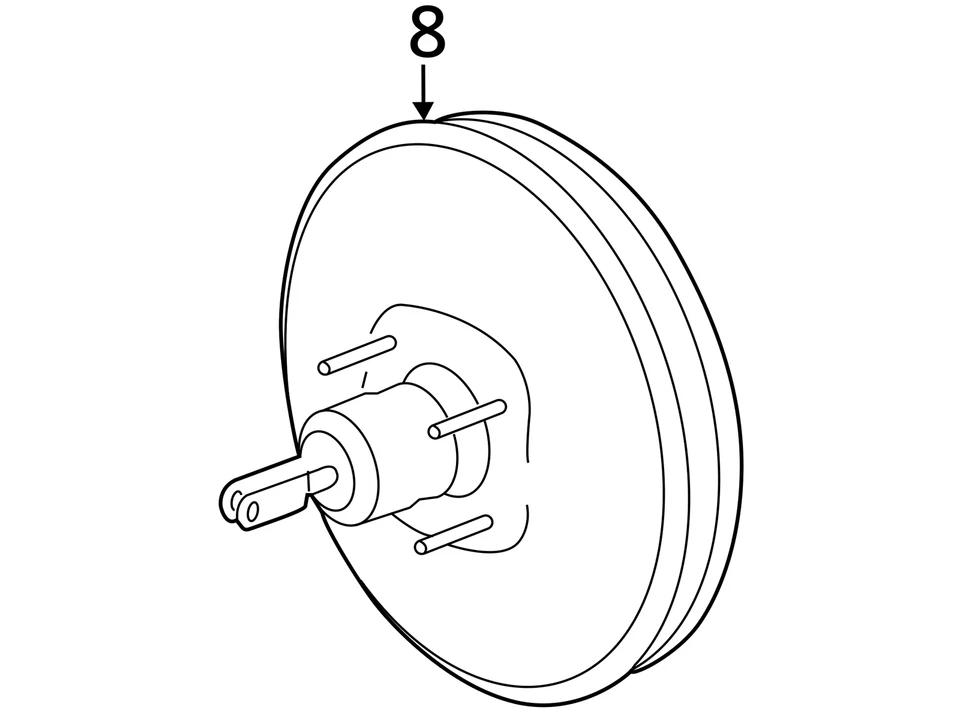 Power Brake Booster Fits 11-15 MKX 1718381 - Image 4 of 4