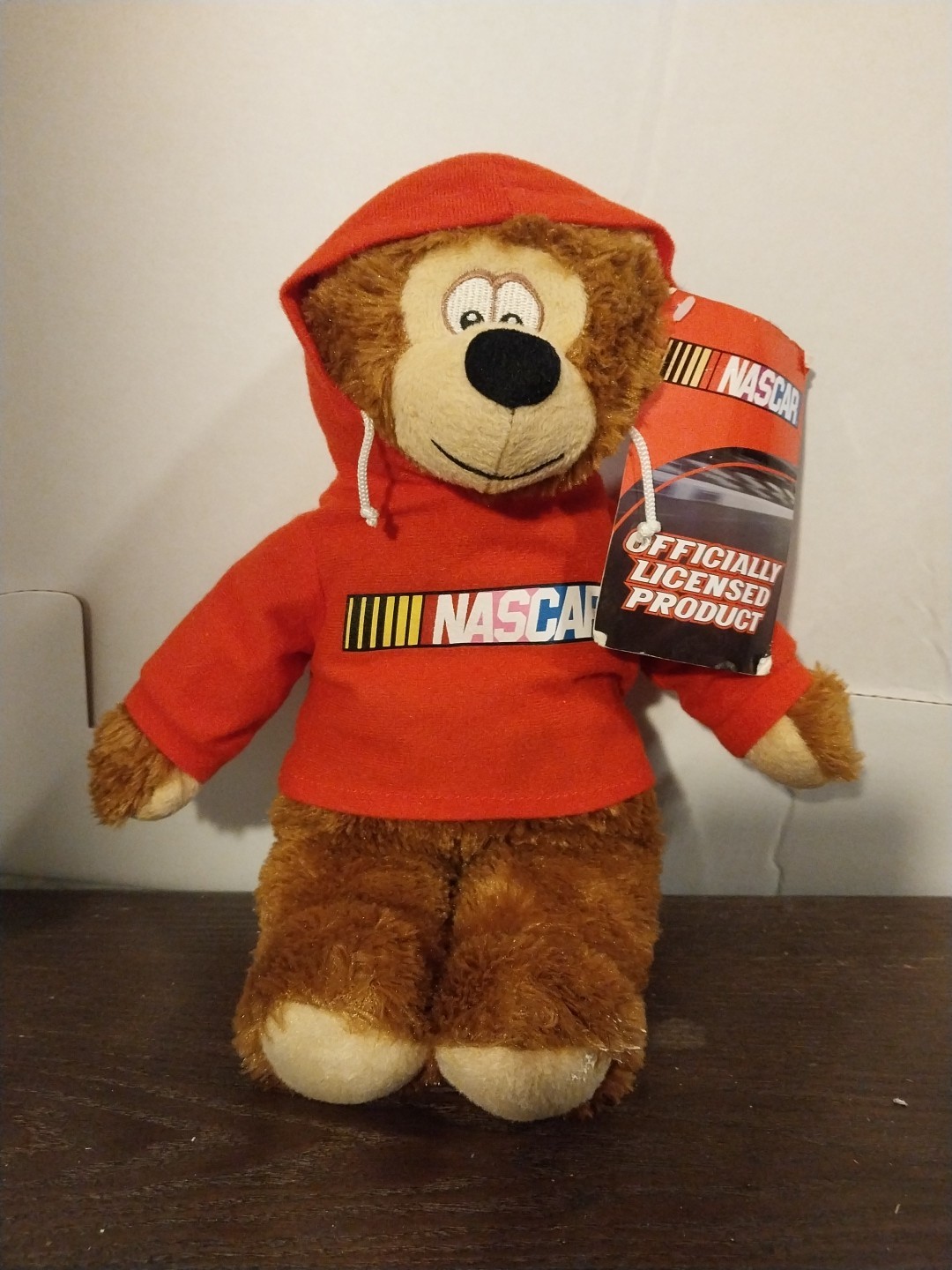 NASCAR Red Hoodie Teddy Bear Stuffed Toy Jacket Plush