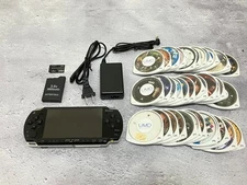 Sony PSP 2000 Console piano black battery charger memory stick random 3 games