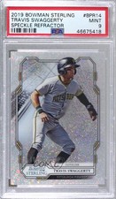 2019 Bowman Sterling Prospect Speckle Refractor 69/99 Travis Swaggerty PSA 9 8d2