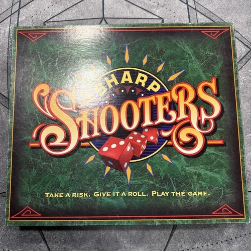VINTAGE Sharp Shooters COMPLETE Milton Bradley 1994 Dice Board Game
