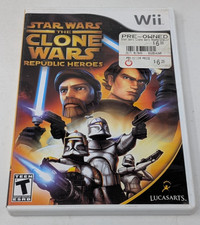 Star Wars: The Clone Wars - Republic Heroes - Nintendo Wii - Complete In Box CIB