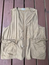 Vintage Sears Sportswear Canvas Hunting Shot Gun Vest Jacket Large
