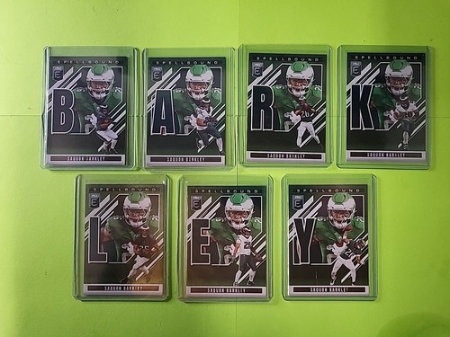 Saquon Barkley [Green] #7 2025 Panini Donruss Elite Spellbound card