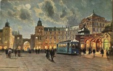 AK München Karlsplatz Karlstor Tram 1920er