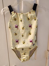 GK Yellow/Black Honey Bee Gymnastics/Cheer/Dance Leotard CM Medium