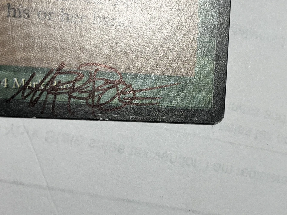 Crimped Signed Storm Seeker MP Legends English Artist Mark Poole MTG Misprint! - Image 3 of 4