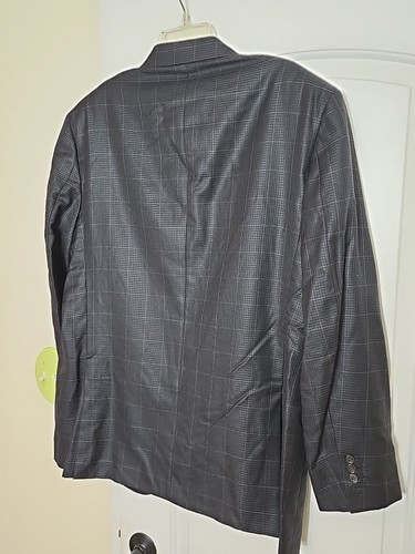 Brioni NM Colosse Plaid Sport Coat Jacket Blazer Size 47-48 L, Black - Picture 8 of 18