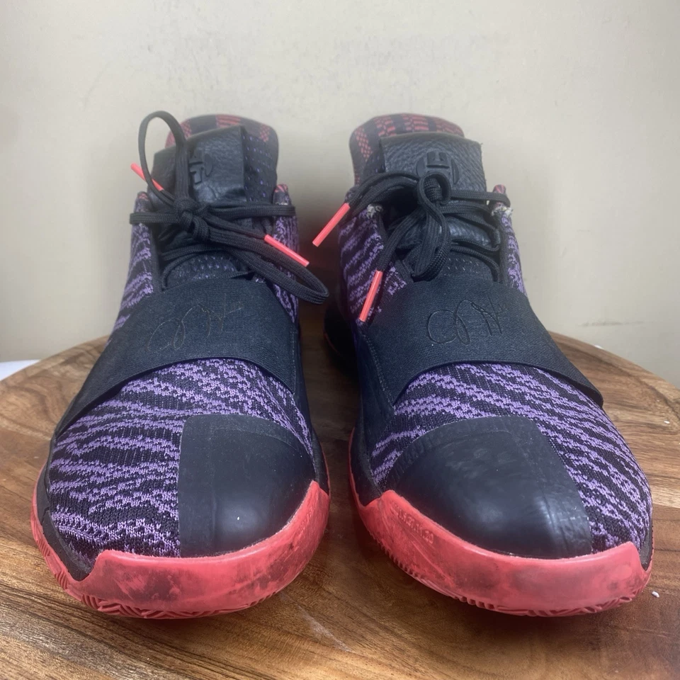 Adidas Harden Vol.3 Harlem Renaissance Mens Purple Red Size 14 Basketball Shoes - Image 3 of 4