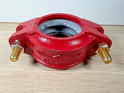 2'' / 60,3mm Rollennut starre Kupplung lackiert mit Dichtung