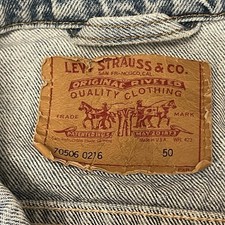 Vintage Levi's Men's Denim Trucker Jacket Size 50 Type 3 USA 70506-0216 See Pix