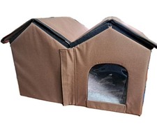 Cat House Weatherproof Extra Wide Indoor/Outdoor Warm Olive 26-in HEATED PAD