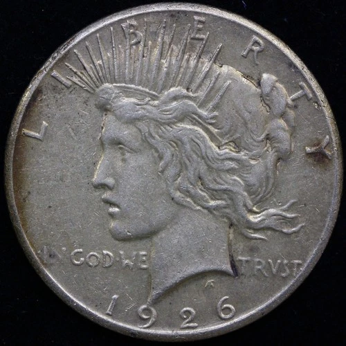 1926 $1 Peace Silver Dollar ~Circulated XF #C1