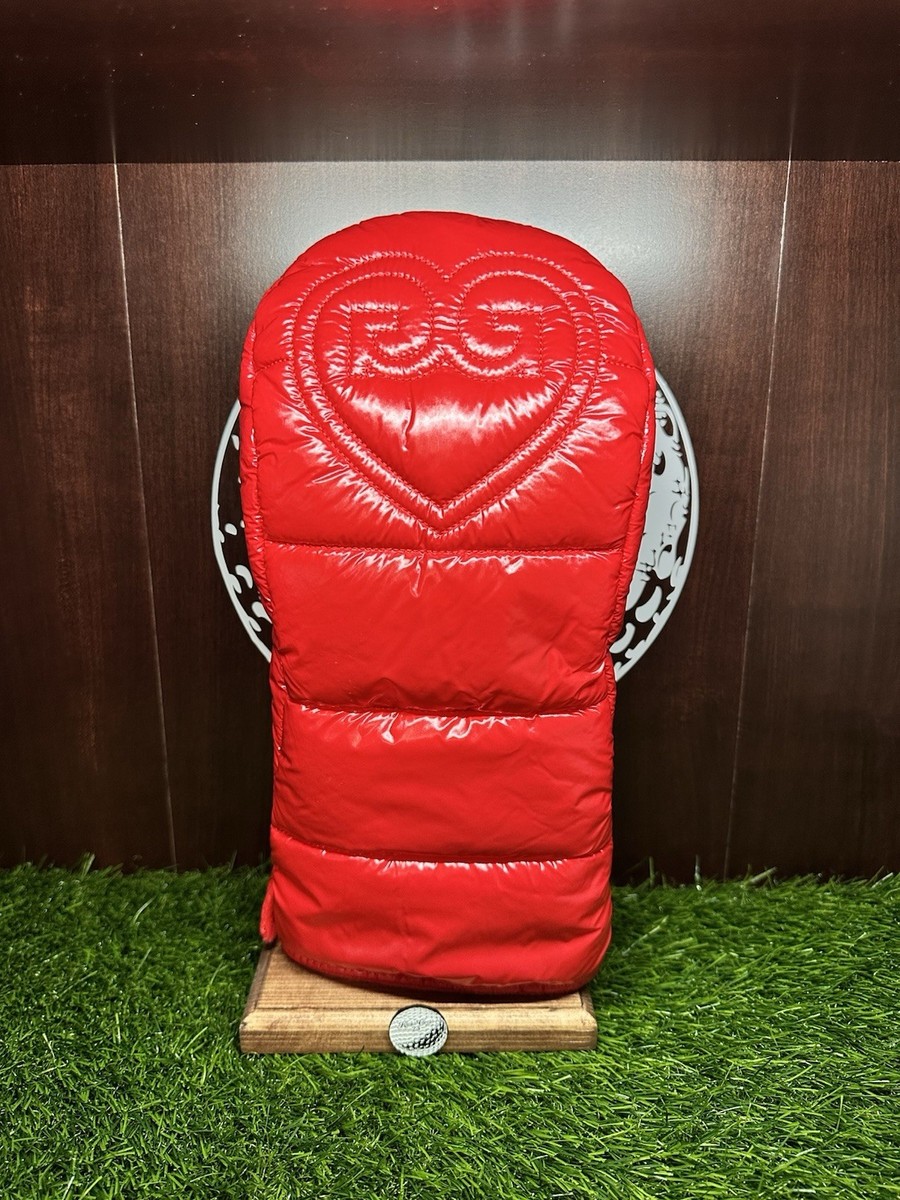 New G FORE Golf Driver Headcover Puffer Jacket Style Red Head