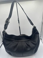 Coach Black Soho Leather Hobo Shoulder Handbag F13731