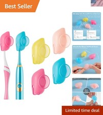 Dishwasher Safe 4 Pack Silicone Toothbrush Covers - Perfect for Home  Travel