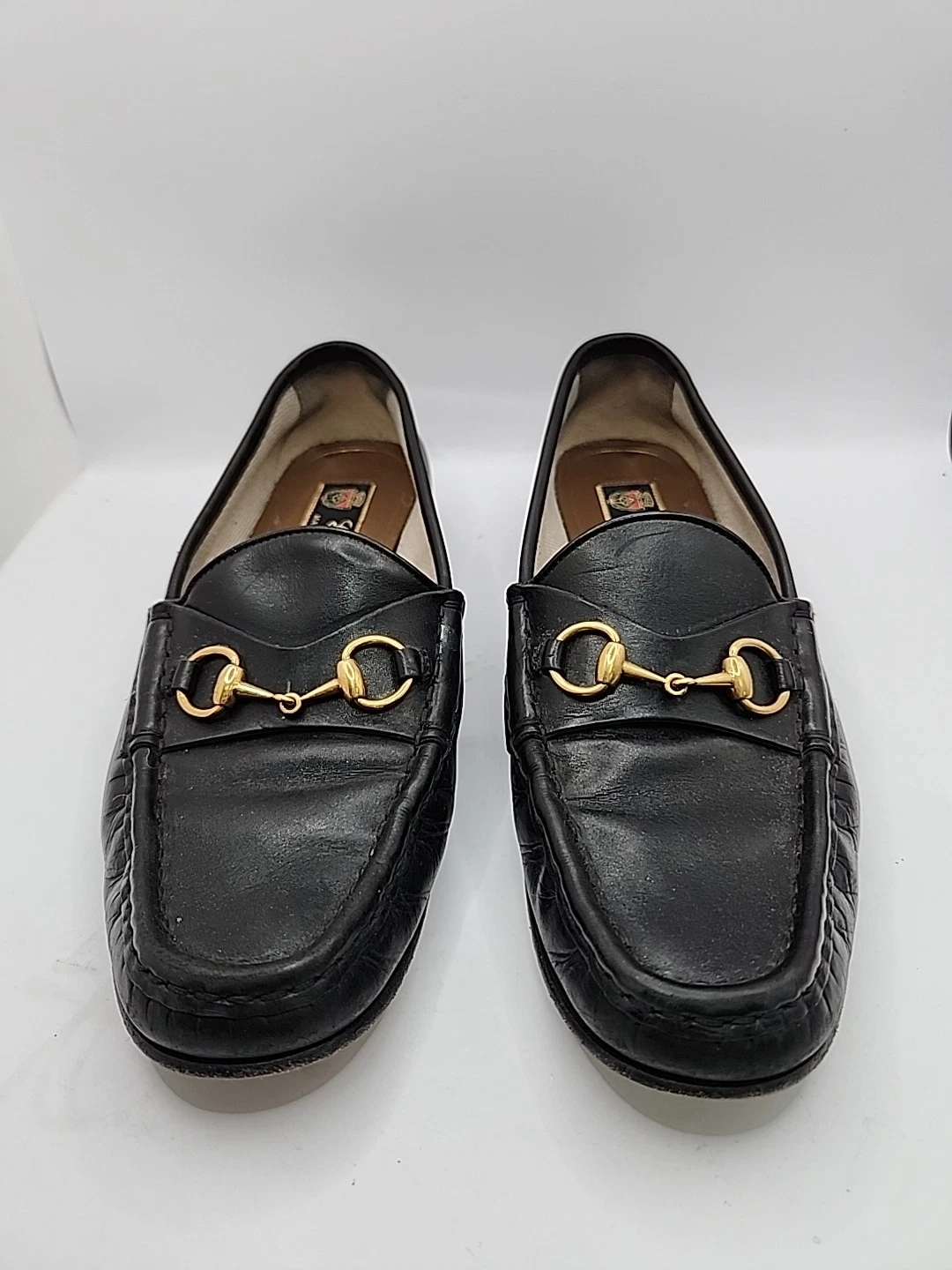 Mocassins habillés en cuir mors de cheval Gucci 1953 d'occasion   Noir taille 7 U (37,5 EU)