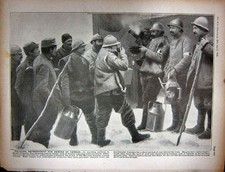 Alter antiker Druck Ww1 1916 Deutsche Muschel Französischer Außenposten Verdun Rotes Kreuz