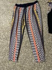 Sanctuary Women’s Set-Black Sleeveless Top With Multicolored Trim & Pants Size M — photo 5