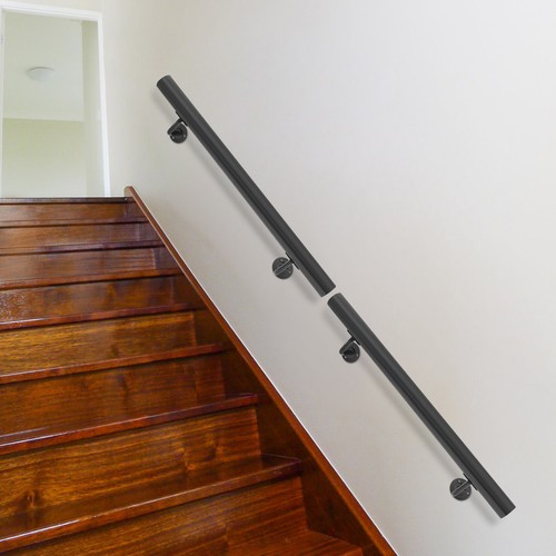 Stair Handrail Wall Mounted Stair Handrail Stainless Steel Stair Handrail Black - Picture 14 of 18