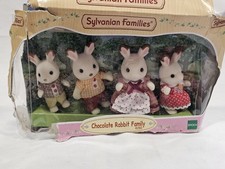 Image of Sylvanian Families Chocolate Rabbit Family Sealed Damaged Box Free Postage