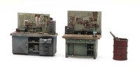 Artitec 387.433 - 1/87 / H0 Satz WerkbäNke - Neu