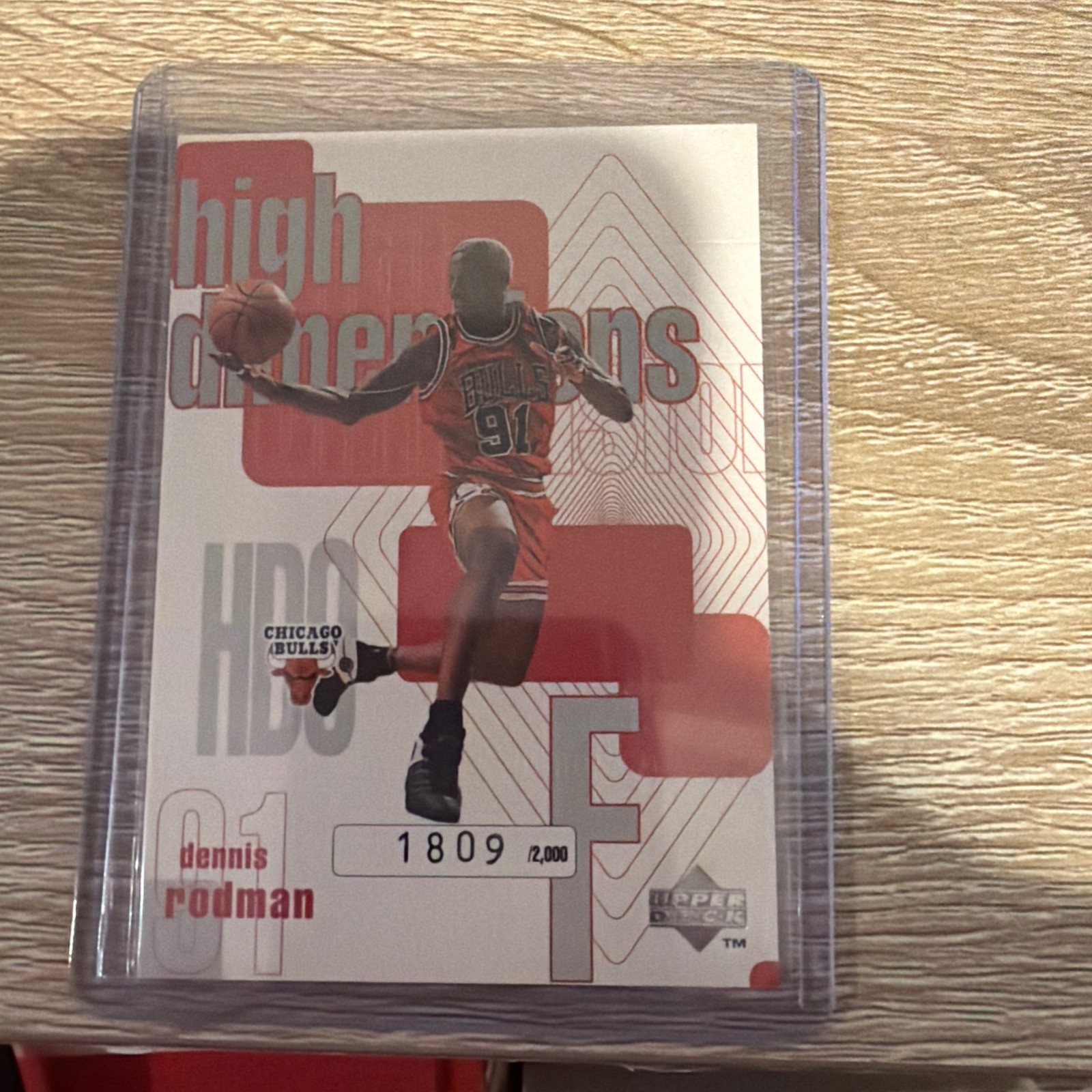 Dennis Rodman #HD9 Basketball Cards 1997 Upper Deck High Dimensions trading card — raw and PSA graded price guide