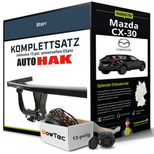 Für MAZDA CX-30 Typ DM Anhängerkupplung starr +eSatz 13pol uni 09.2019-jetzt AHK