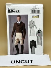Butterick Pattern B6573 MEN Costume Coat w/ Tails Victorian HISTORY Sz 46-52 UC