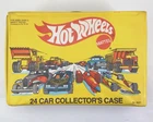1983 Hot Wheels Vintage 24 Car Collector's Case Storage Yellow #8227 USA  Mattel