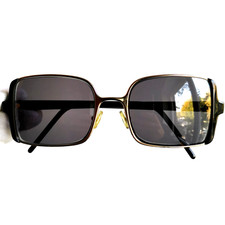 occhiali da sole GIANFRANCO FERRE sunglasses vintage square black gold GF51701